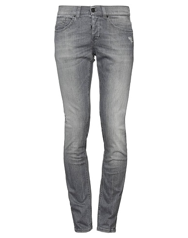 DONDUP Denim trousers Grey 97% Organic cotton, 3% Recycled elastane