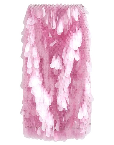 RABANNE Midi skirt Pink 60% PVC - Polyvinyl chloride, 20% Plastic, 20% Brass