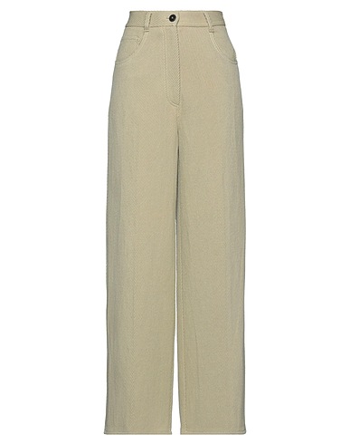 FORTE_FORTE Pantalone Verde salvia 27% Cotone, 27% Lino, 23% Acrilico, 23% Lana