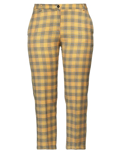 LAURA URBINATI Pantalone Giallo 55% Lana, 28% Poliestere, 15% Viscosa, 2% Elastan
