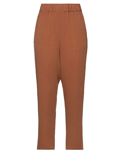 ALESSIA SANTI Casual trouser Tan 85% Viscose, 15% Wool