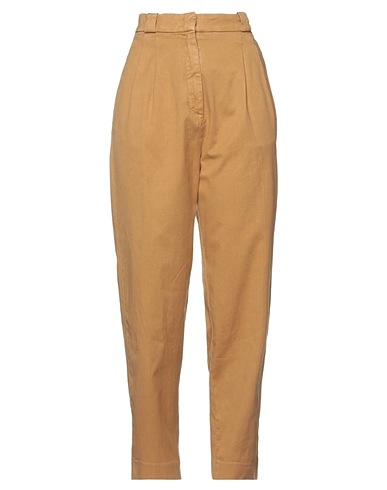 PENCE Denim trousers Camel 73% Cotton, 26% Linen, 1% Elastane