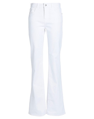 EMPORIO ARMANI Denim trousers White 98% Cotton, 2% Elastane