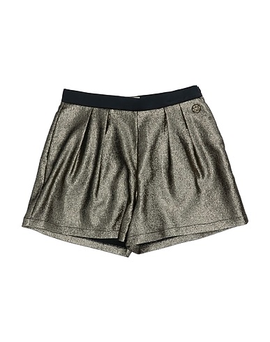 ELIE SAAB Shorts & Bermuda Gold 58% Polyester, 33% Cotton, 7% Metallic Polyester, 2% Other Fibres