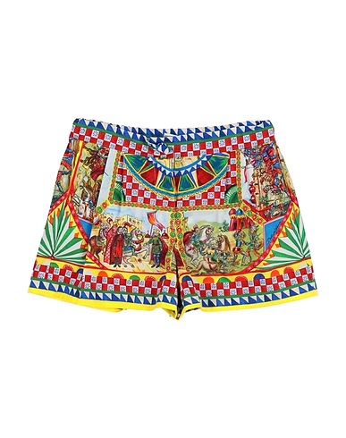 DOLCE&GABBANA Shorts & Bermuda Yellow 100% Cotton