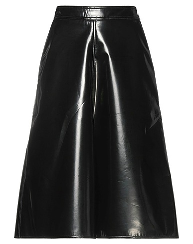 2 MONCLER 1952 Midi skirt Black 94% Polyester, 6% Elastane