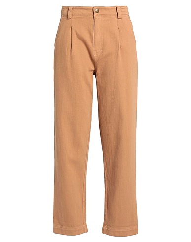 TWINSET Casual trouser Camel 100% Cotton