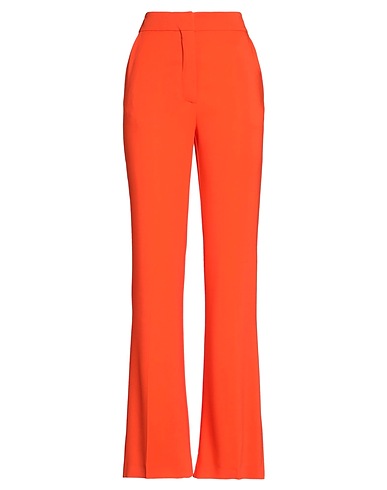 SIMONA CORSELLINI Casual trouser Orange 96% Viscose, 4% Elastane