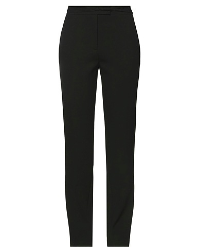 SIMONA CORSELLINI Casual trouser Black 62% Cotton, 37% Viscose, 1% Elastane