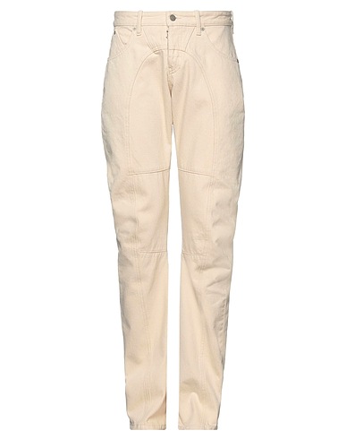 MAISON MARGIELA Denim trousers Beige 100% Cotton
