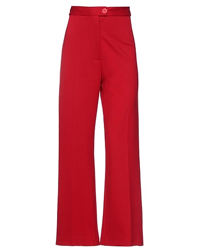 MAISON LAVINIATURRA Casual trouser Red 60% Viscose, 35% Polyamide, 5% Elastane