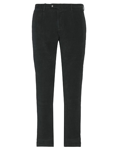 BERNA Casual pants Dark green 98% Cotton, 2% Elastane