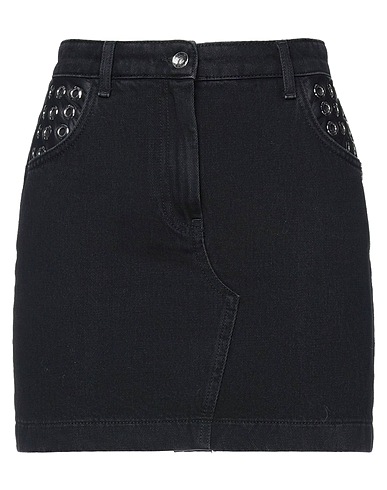 PEPE JEANS Denim skirt Black 100% Cotton, Polyurethane, Metal