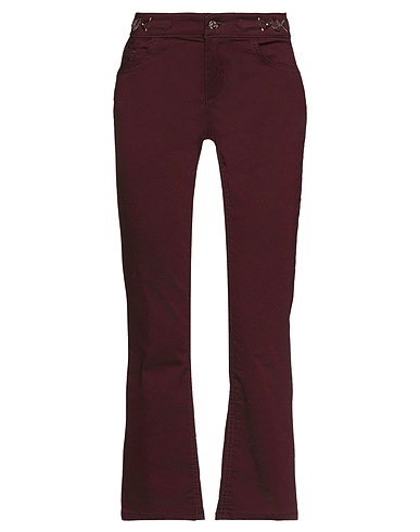 LIU •JO Casual pants Burgundy 67% Cotton, 29% Polyester, 4% Elastane