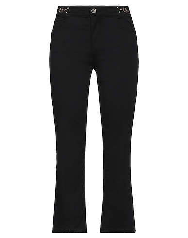 LIU •JO パンツ ブラック コットン 67% / ポリエステル 29% / ポリウレタン 4%