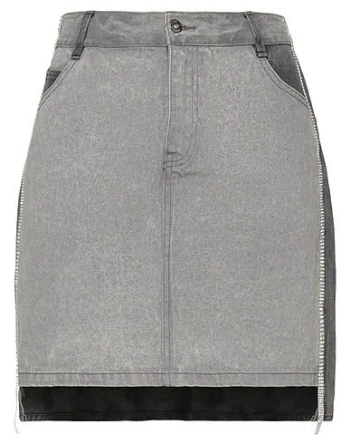 ACTITUDE by TWINSET Denim skirt Charcoal 100% Cotton, Polyester