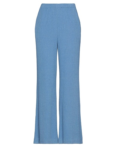 MERCI ITALIA Casual trouser Azure 48% Viscose, 29% Polyester, 19% Nylon, 4% Elastane
