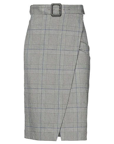 PATRIZIA PEPE Midi skirt Grey 50% Recycled polyester, 49% Viscose, 1% Elastane
