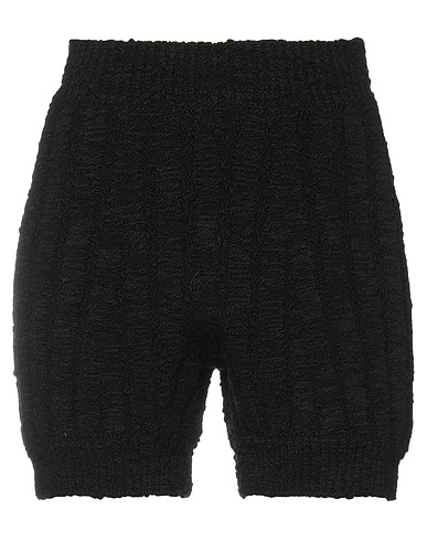 DOLCE&GABBANA Shorts & Bermuda Black 93% Virgin Wool, 7% Polyamide