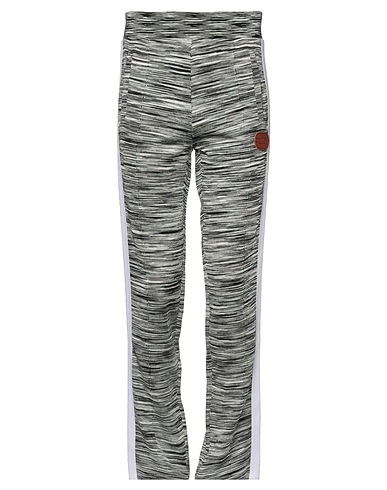 PALM ANGELS x MISSONI Casual trouser Black 99% Viscose, 1% Polyamide, Polyester, Leather