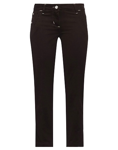 JACOB COHЁN Casual trouser Dark brown 98% Cotton, 2% Elastane