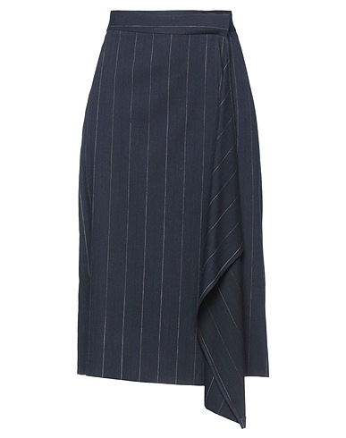 SEVENTY VENEZIA Midi skirt BLU NOTTE 51% Viscose, 27% Cotton, 22% Virgin Wool