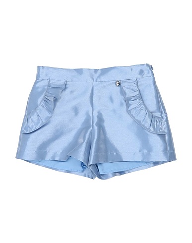 SIMONETTA Shorts & Bermuda Pastel blue 86% Polyester, 14% Polyamide