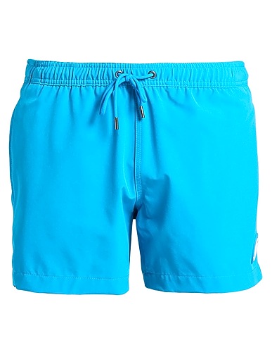 MICHAEL KORS MENS Boxer mare TRUNK - SOLID Azzurro 90% Poliestere riciclato, 10% Elastan