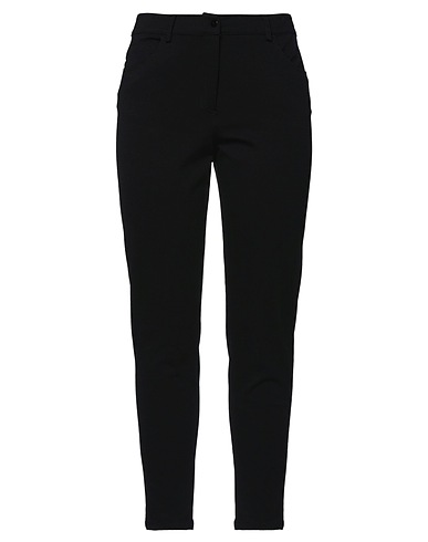 CLIPS Casual trouser TRICOT Black 65% Viscose, 32% Polyamide, 3% Elastane