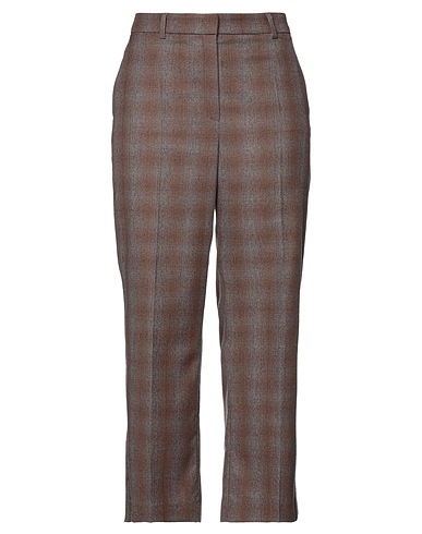 SEDUCTIVE Casual trouser Brown 72% Polyester, 22% Viscose, 6% Elastane