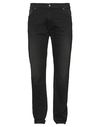 BRIAN DALES Denim trousers Black 98% Cotton, 2% Elastane