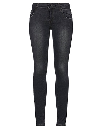 ONE TEASPOON Denim trousers Black 68% Cotton, 25% Recycled cotton, 5% Polyester, 2% Elastane