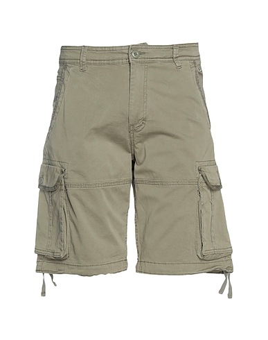JACK & JONES Shorts & Bermuda Sage green 97% Cotton, 3% Elastane