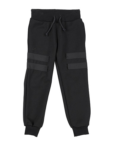 DANIELE ALESSANDRINI Casual pants Black 95% Polyester, 5% Elastane