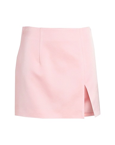 NINEMINUTES Mini skirt MINI GONNA RASO
 Light pink 97% Polyester, 3% Elastane