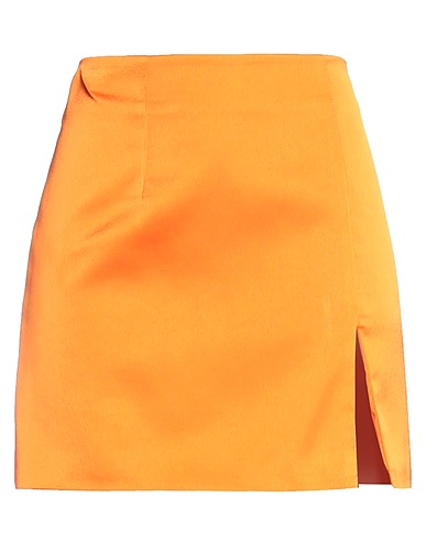 NINEMINUTES Minigonna MINI GONNA RASO
 Arancione 97% Poliestere, 3% Elastan