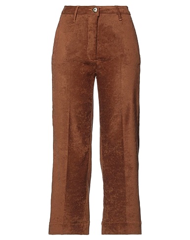 SHAFT Casual pants Brown 92% Polyester, 8% Elastane