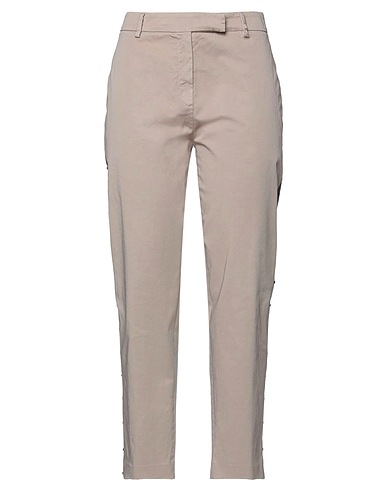 TRUE ROYAL Casual pants Beige 98% Cotton, 2% Elastane