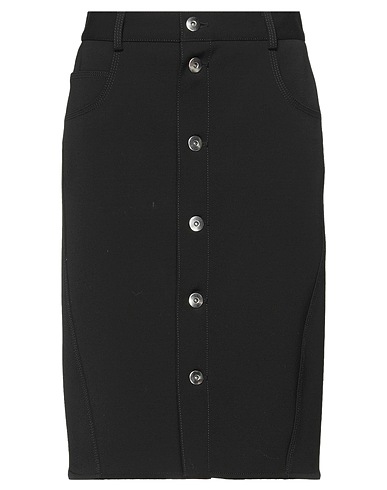 BOTTEGA VENETA Midi skirt Black 90% Wool, 8% Polyamide, 2% Elastane