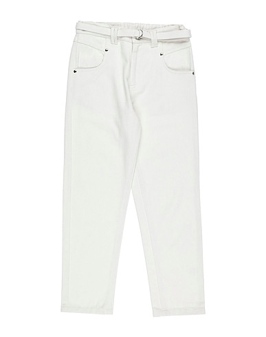SIMPLE KIDS Denim trousers Beige 100% Cotton