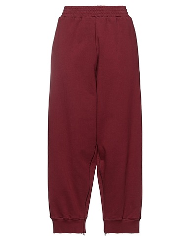 MM6 MAISON MARGIELA Casual trouser Burgundy 100% Cotton, Elastane