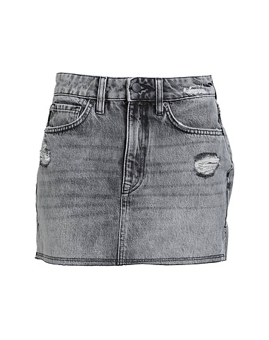 SUPERDRY Denim skirt Black 100% Cotton