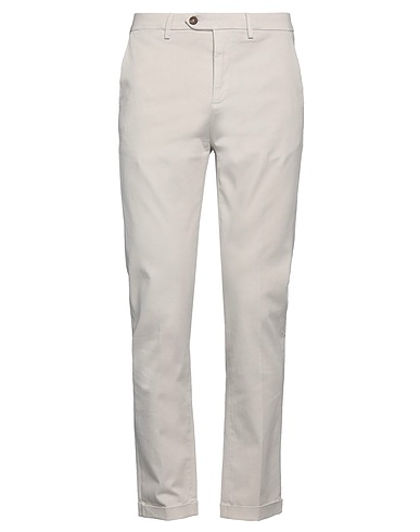 SEVENTY VENEZIA Casual pants Off white 97% Cotton, 3% Elastane