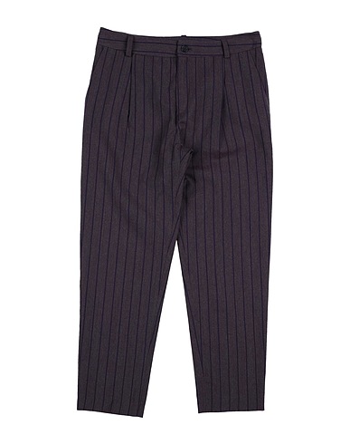 MAX & LOLA Casual trouser Dark purple 52% Cotton, 48% Virgin Wool