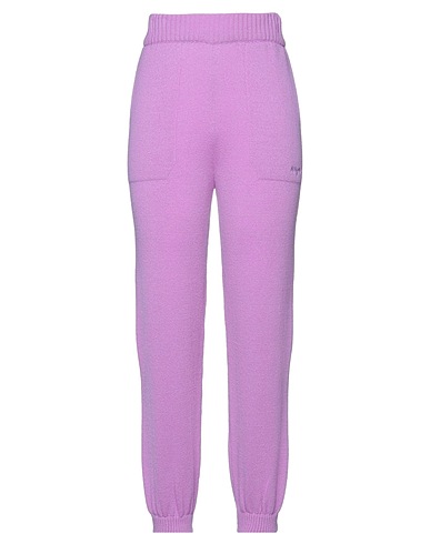 MSGM Casual trouser Lilac 70% Merino Wool, 30% Cashmere