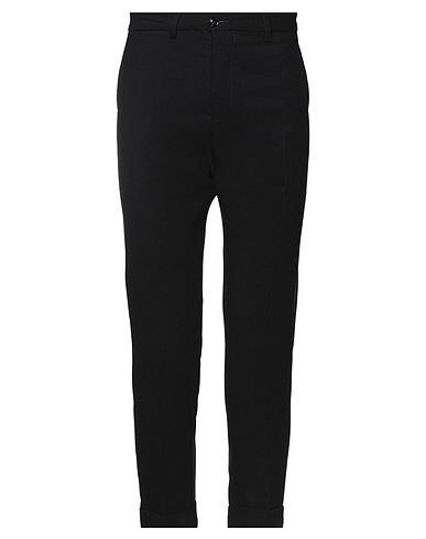 (+) PEOPLE Pantalone Blu notte 100% Lana Vergine