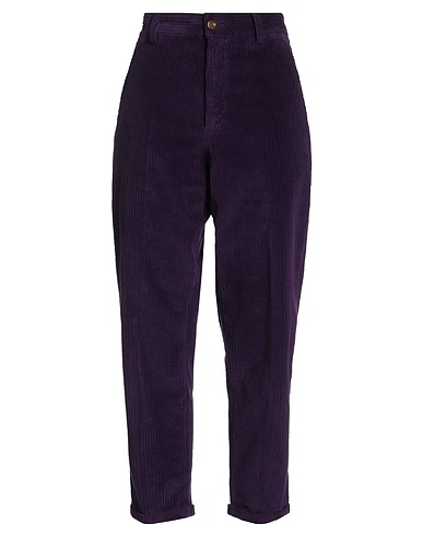 PT Torino Casual trouser Dark purple 98% Cotton, 2% Elastane