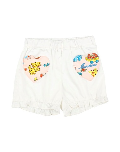 MOSCHINO BABY Shorts & Bermuda White 97% Cotton, 3% Elastane, Polyester
