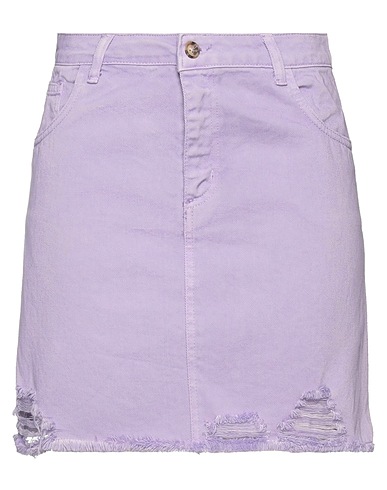 REBEL QUEEN by LIU •JO Denim skirt Lilac 100% Cotton