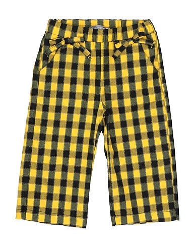 MEILISA BAI Hosen Gelb 58% Baumwolle, 27% Polyamid, 15% Polyester